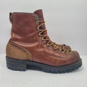VTG 70's Danner Woodsmen Mountain Men's Brown Elk Boots B46960 US Size 8.5A